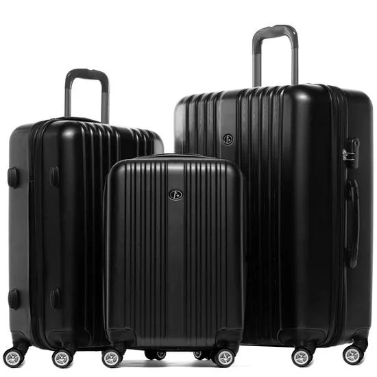 Set de valise rigide bleu TOULOUSE ensemble de bagage extensible